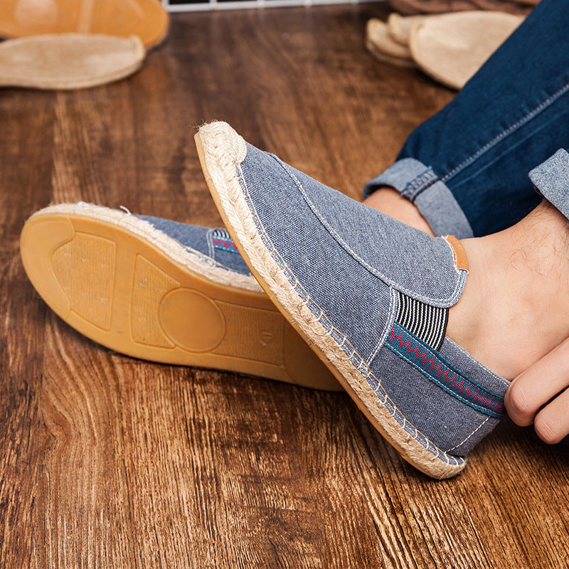 Casual Handmade Linen Canvas Flats
