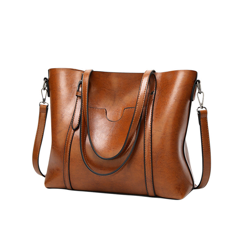 Large-Capacity Soft Slouchy Tote Bag