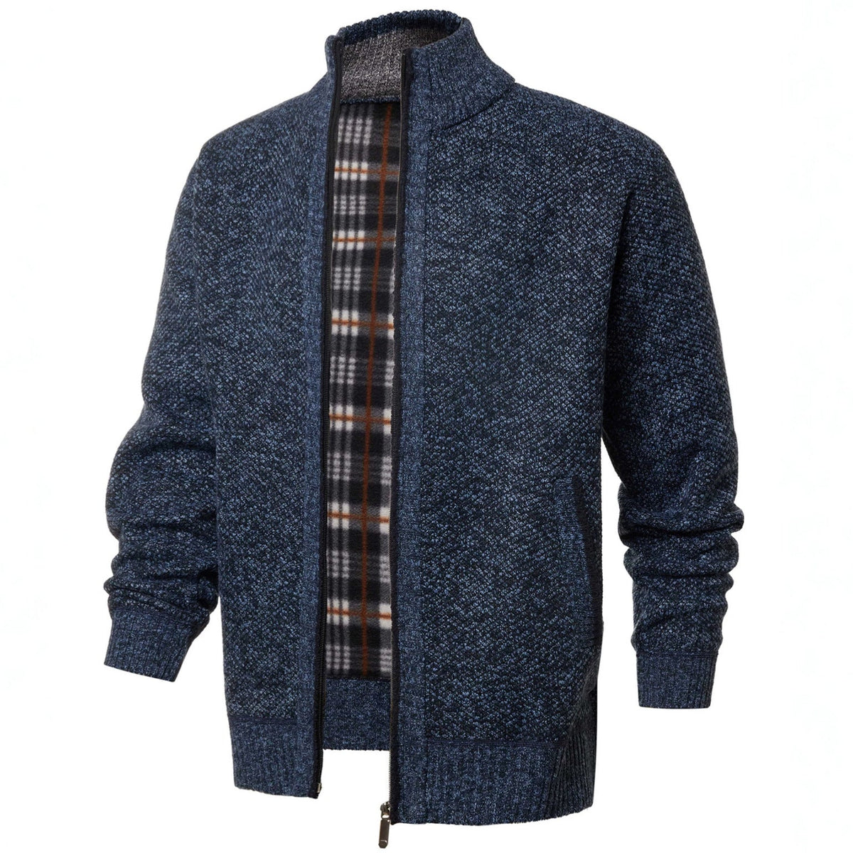 Wholesale Amazon 25 Cross-border Amazon Autumn And Winter Men's High Collar Velvet Thick Sweater Trend Slim Casual Wool