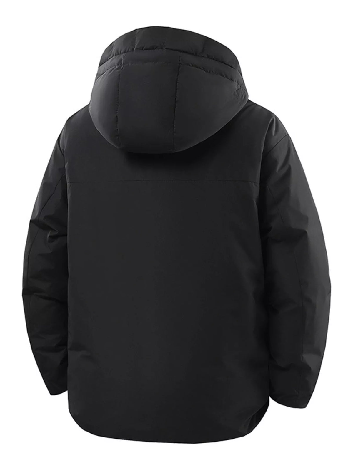 Men's Plus Size Zip Up Hooded Puffer Jacket