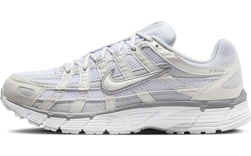 Nike P-6000 Shoes (FV6603-101 Metallic Summit White/Pure Platinum/Wolf Grey/White) Size 5