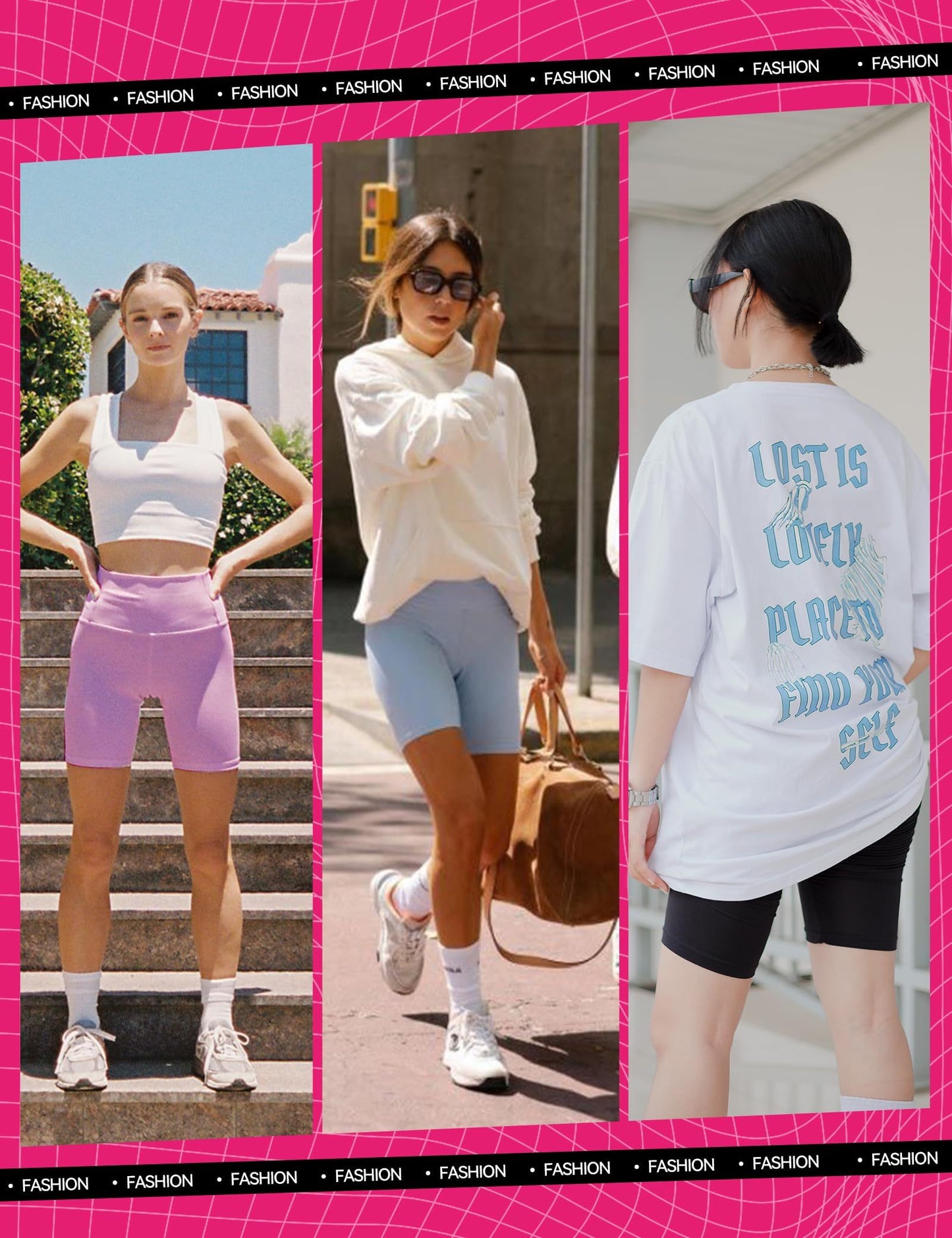 Paquete de 3 shorts ciclistas de yoga de cintura alta
