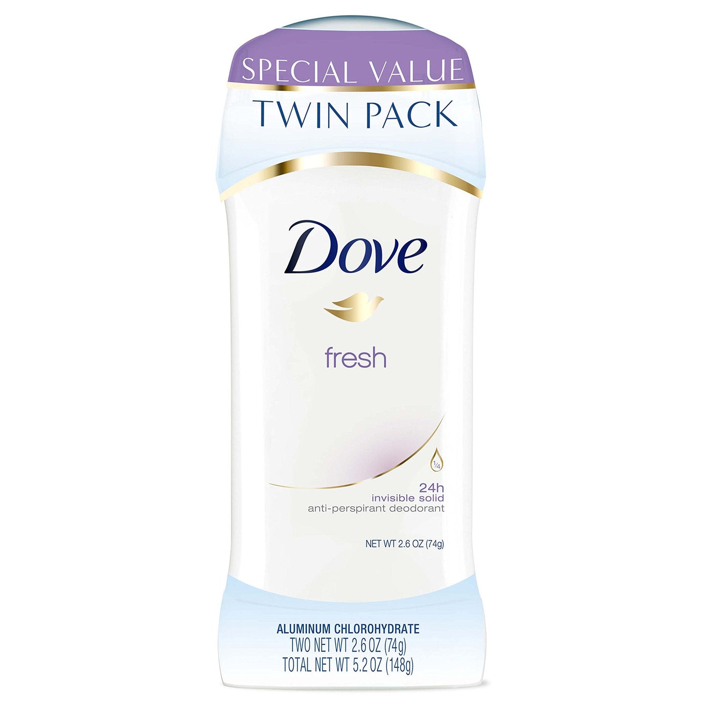 Dove Deodorant Fresh 2.6 oz Twin Pack