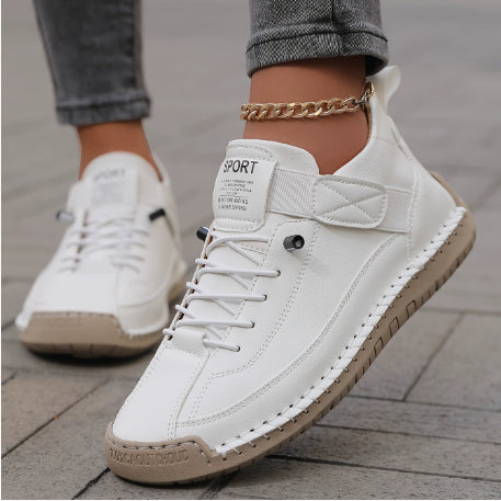 Casual Leather Ankle Boots