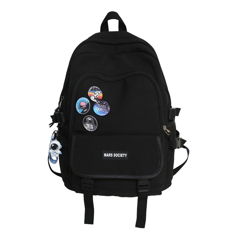 Unisex Mars Society Large Capacity Student Backpack Bags