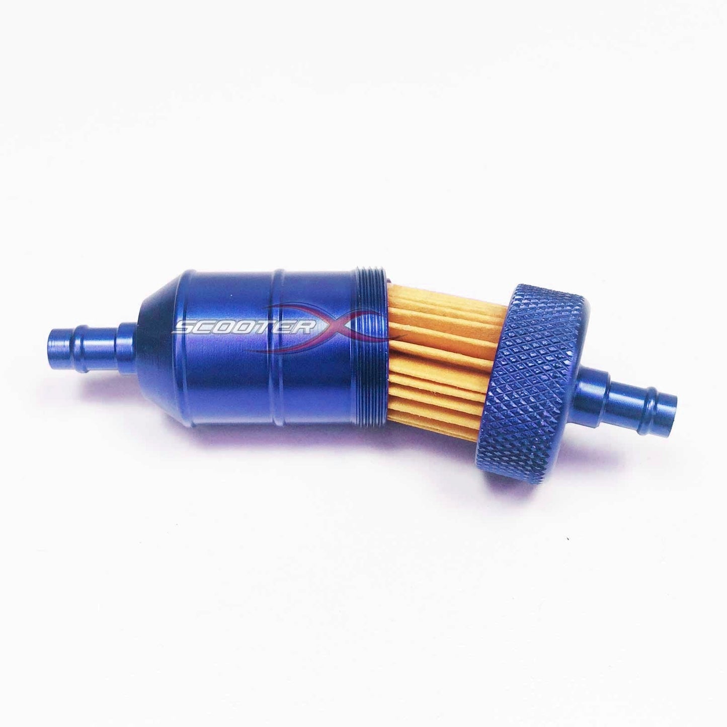 Aluminum Inline Fuel Filter 1/4" Flanges
