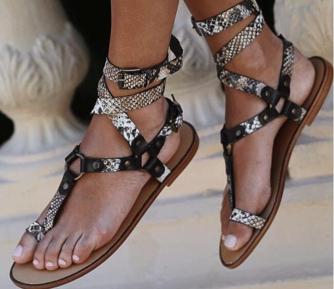 Women's Cross Flat Sandals