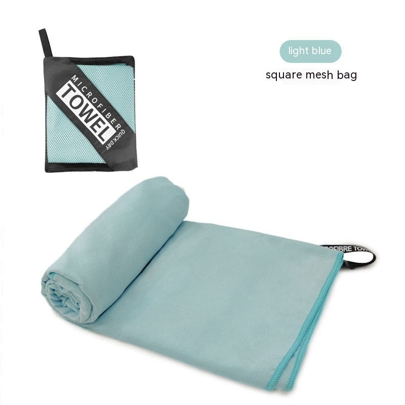 Double-sided Velvet Quick-drying Sports Towel Sweat-absorbent Beach Bath Towel Microfiber Production