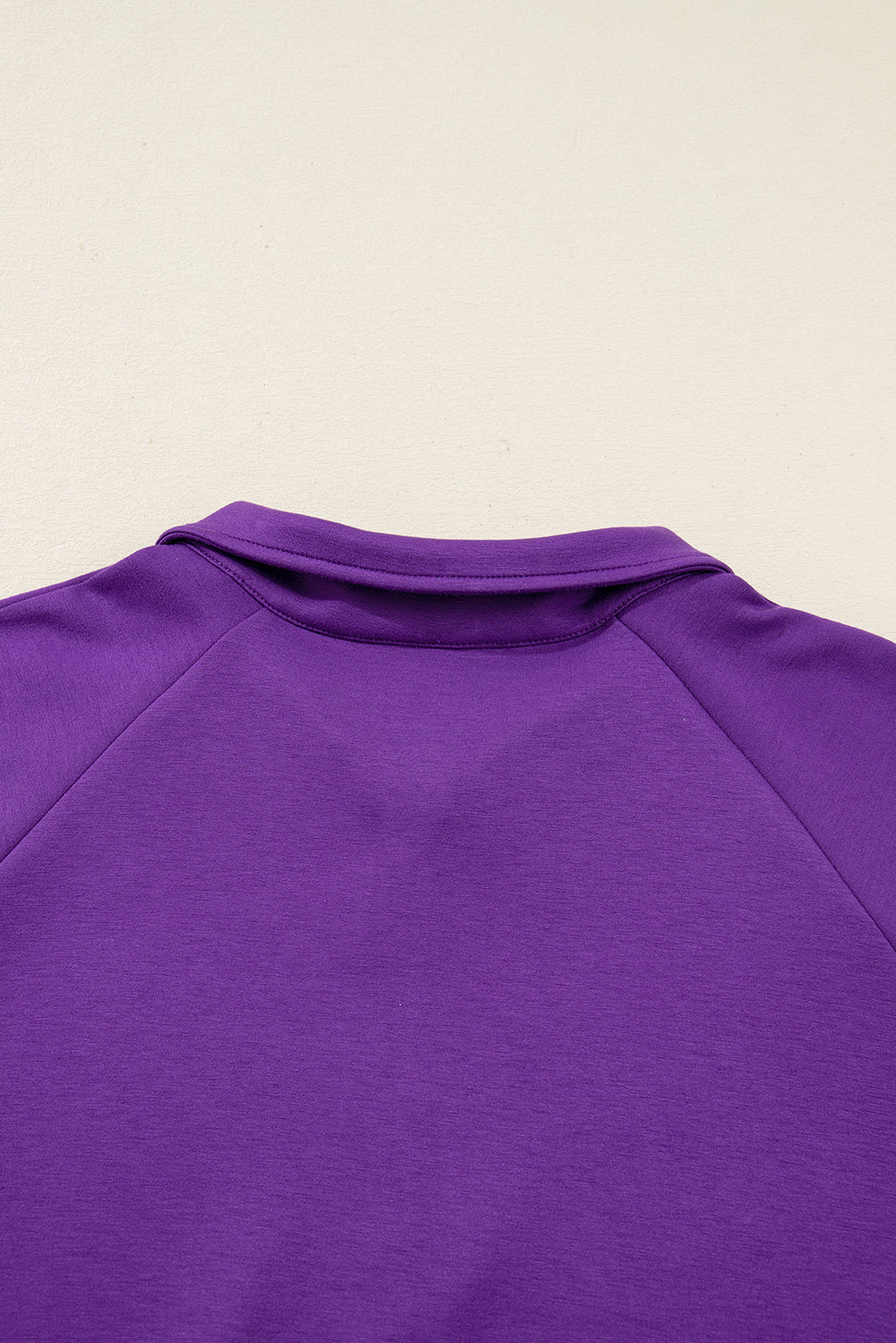 Conjunto de 2 piezas de falda y suéter con media cremallera y cuello, talla grande, diseño de glicinia