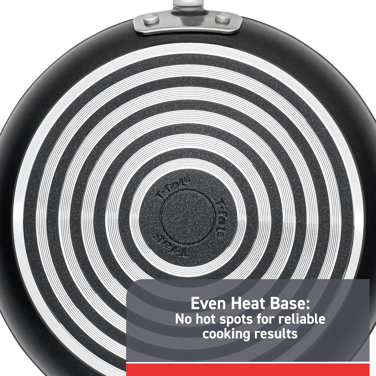 T-fal C4610263 Titanium Advanced Nonstick Thermo-Spot Heat Indicator Dishwasher Safe Cookware Fry Pan, 8-Inch, Black -