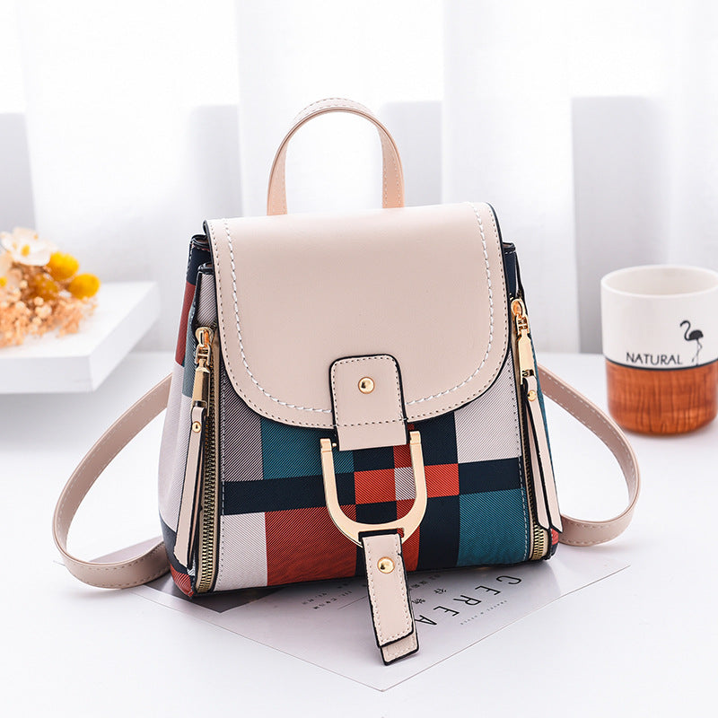Women's PU Plaid Crossbody Bag