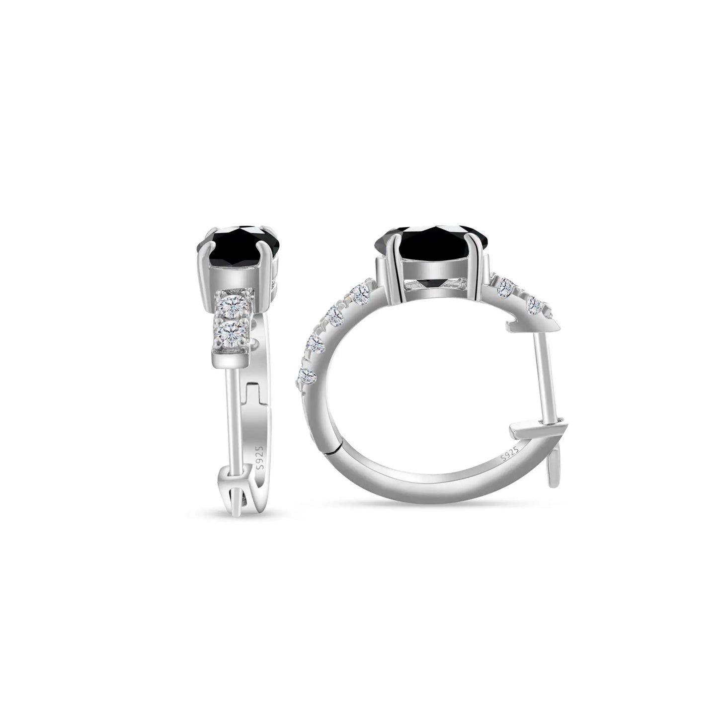 925 Sterling Silver Moissanite 1 Ct Oval Stud Earrings For Women GIA