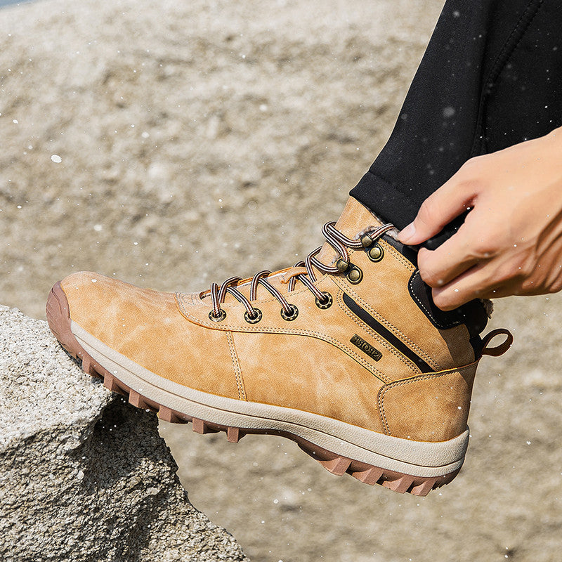 Men's Fleece-Lined Martin Boots