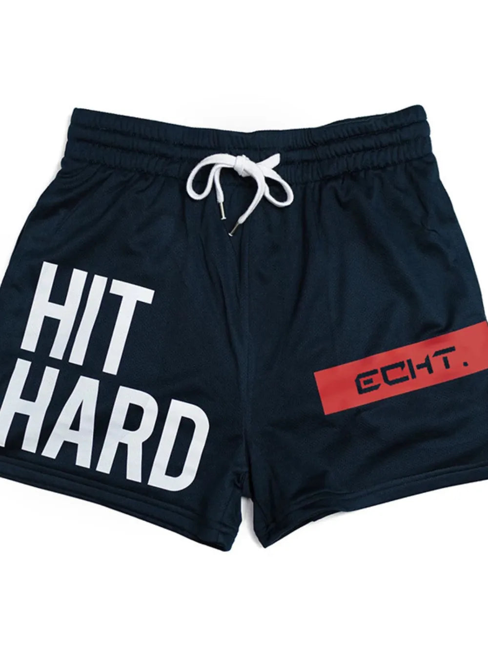 Pantalones cortos deportivos transpirables con cordón de talla grande para hombre
