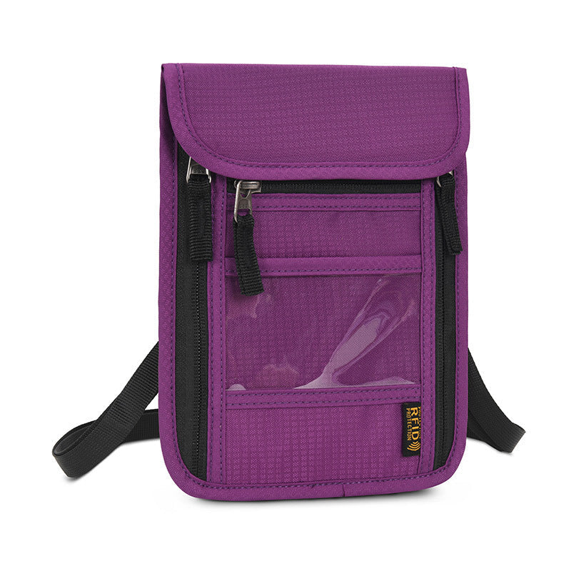 Multifunctional Passport Bag Ticket Clip Carrying Case Large Capacity