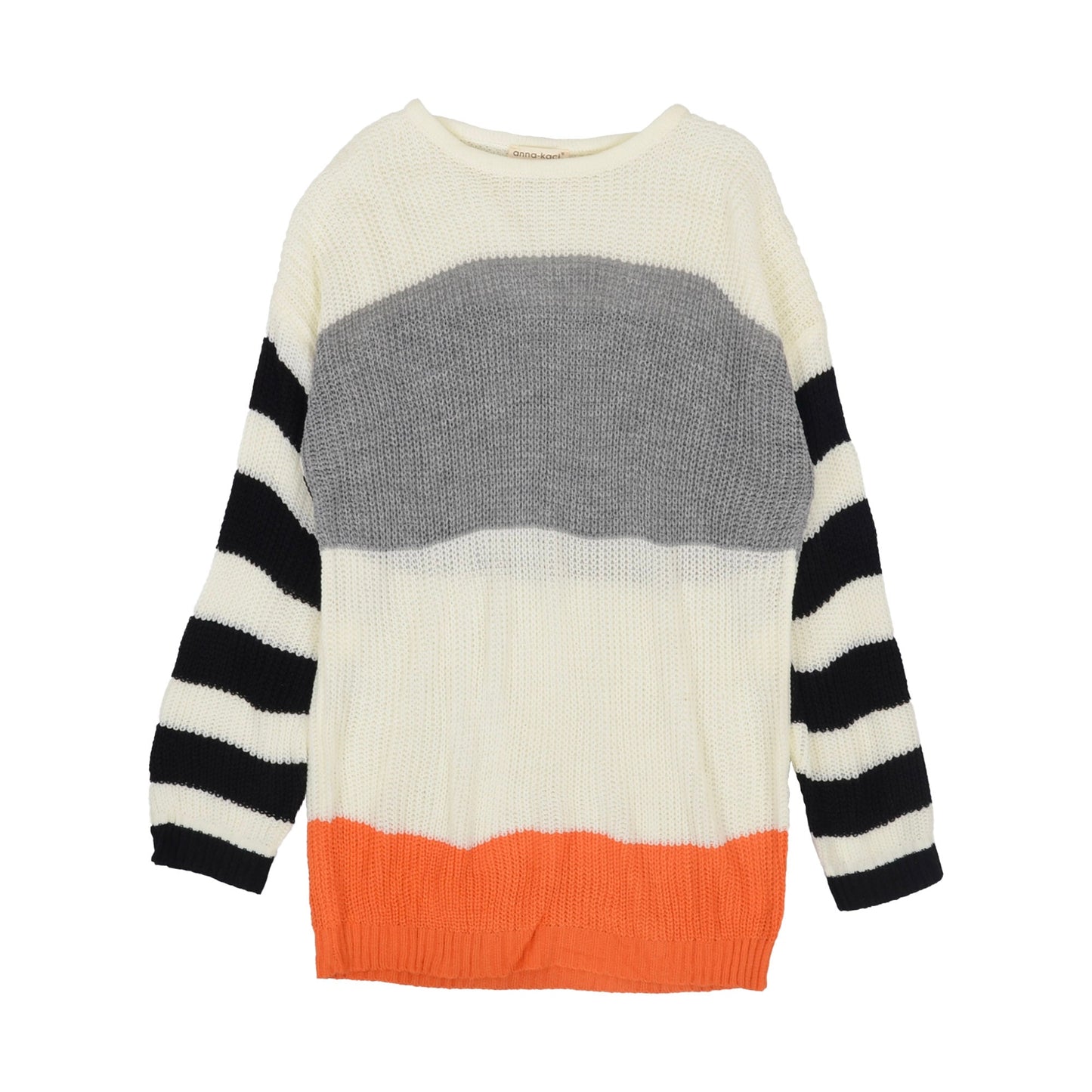 Suéter Oversized de Rayas Mixtas