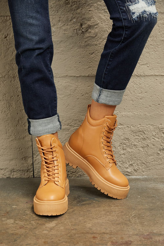 Botas de Combate de Plataforma East Lion Corp