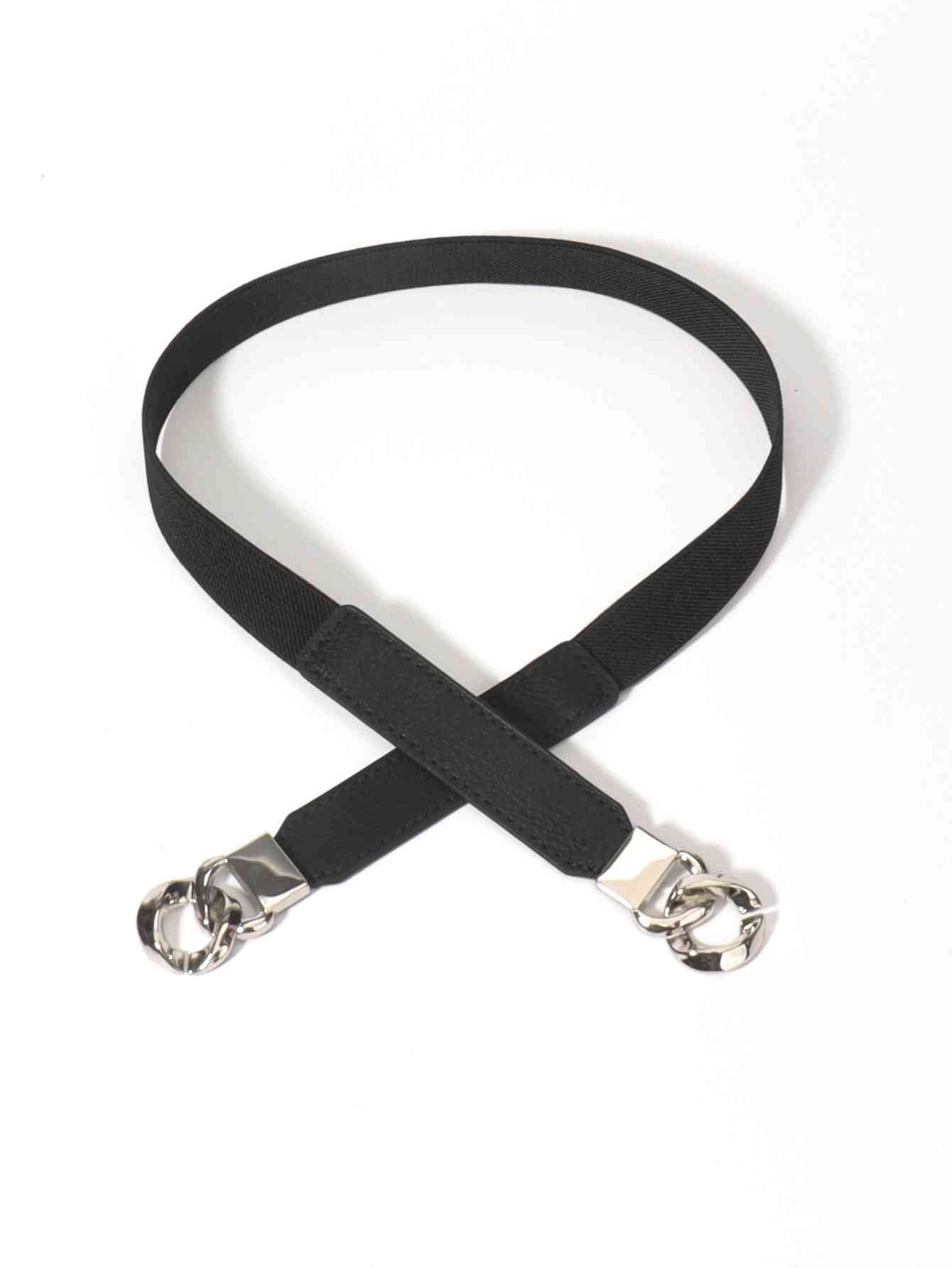 ElegantStyle Zinc Alloy Buckle Elastic PU Belt – Versatile and Stylish Accessory See size chart under “more details”