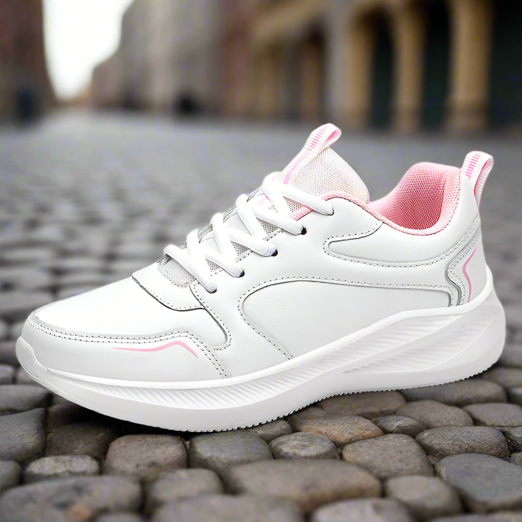 Zapatillas de cuero impermeables para mujer