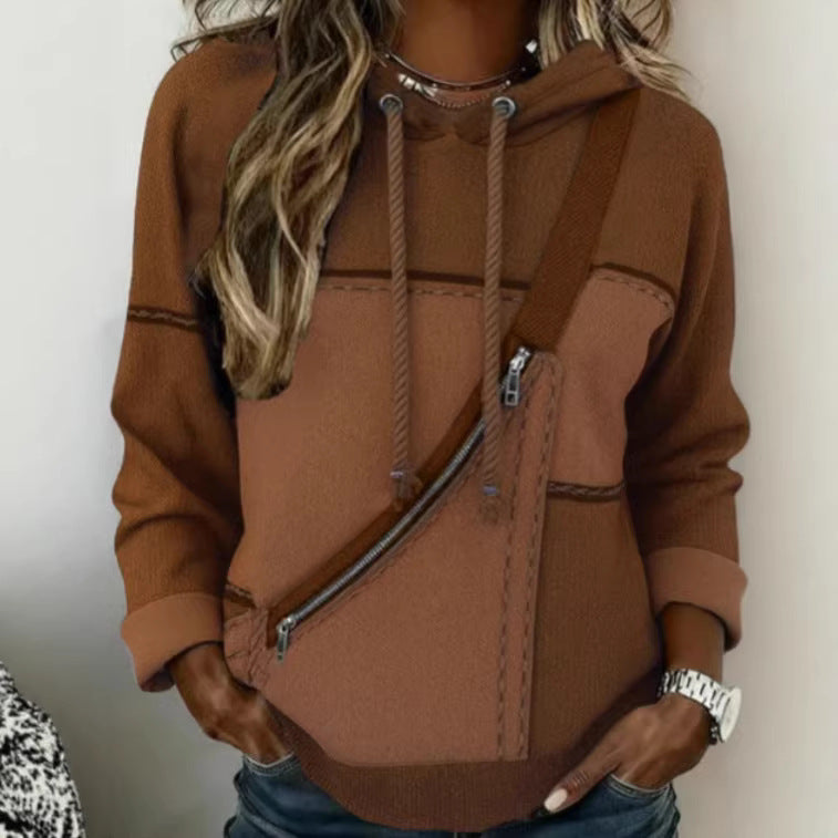 Sudadera con capucha impresa en 3D para mujer - Sudadera de manga larga