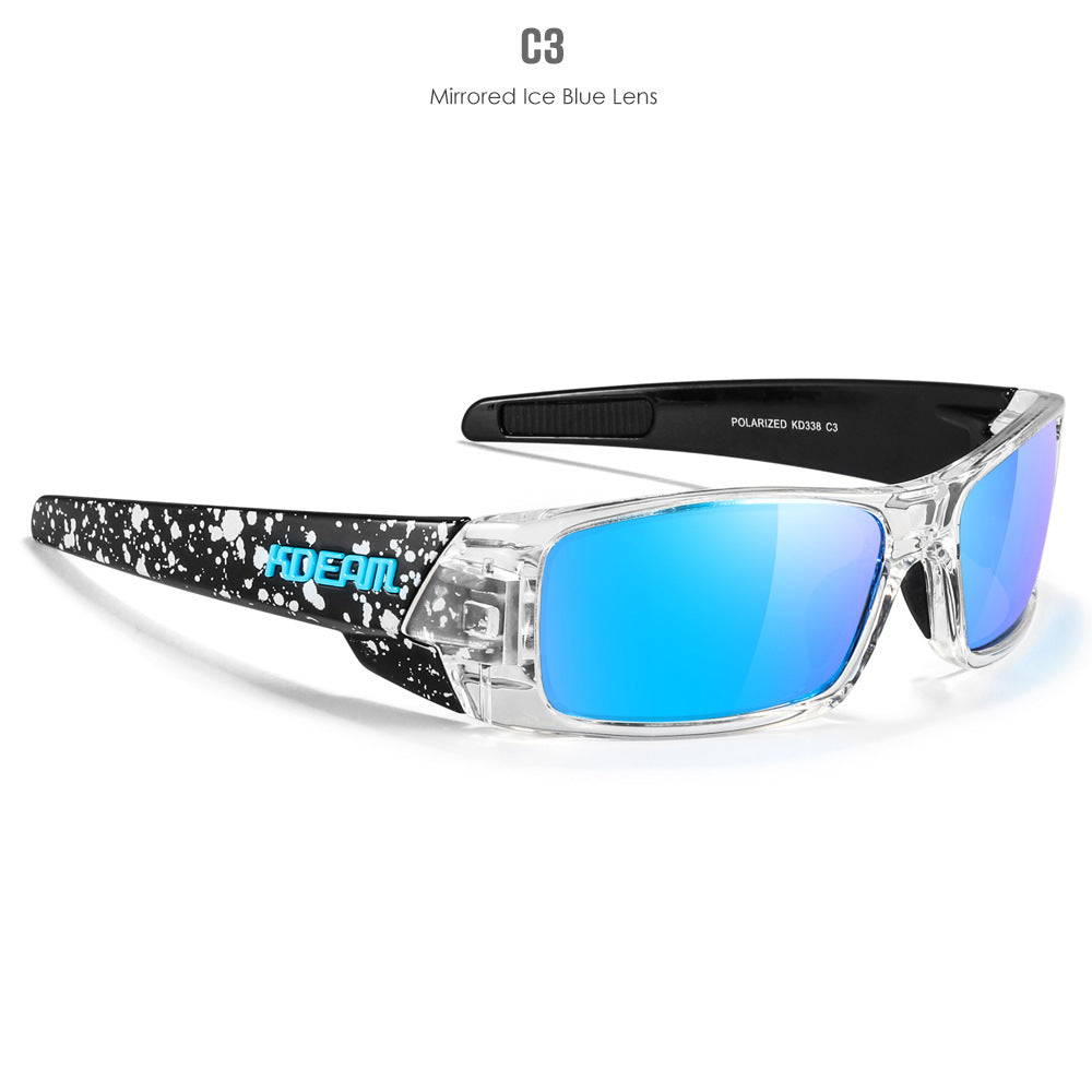 New Outdoor Sports Polarized Sunglasses Square Versatile Eye Protection Colorful Sunglasses