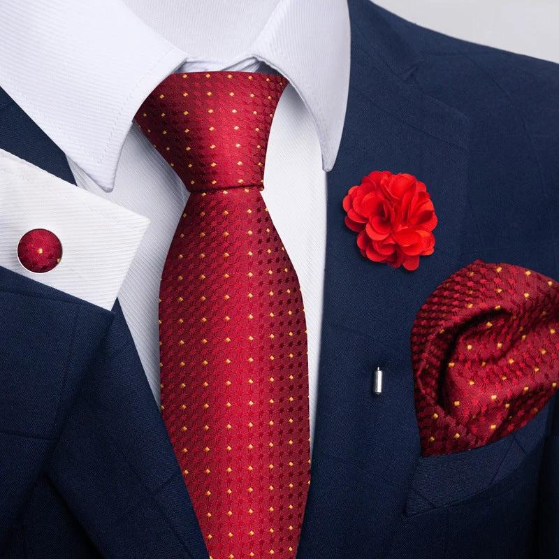 Men's Tie and Pocket Square Combo