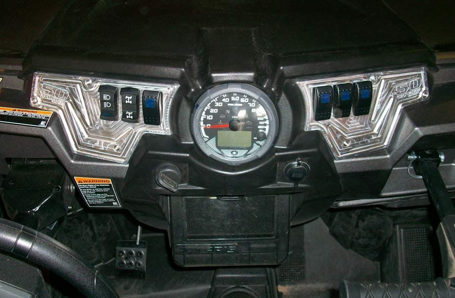 XP 1000 6 Switch Dash Panel (Only) Silver