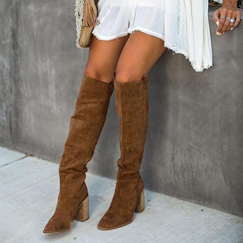 Women's Pointed Suede Boot