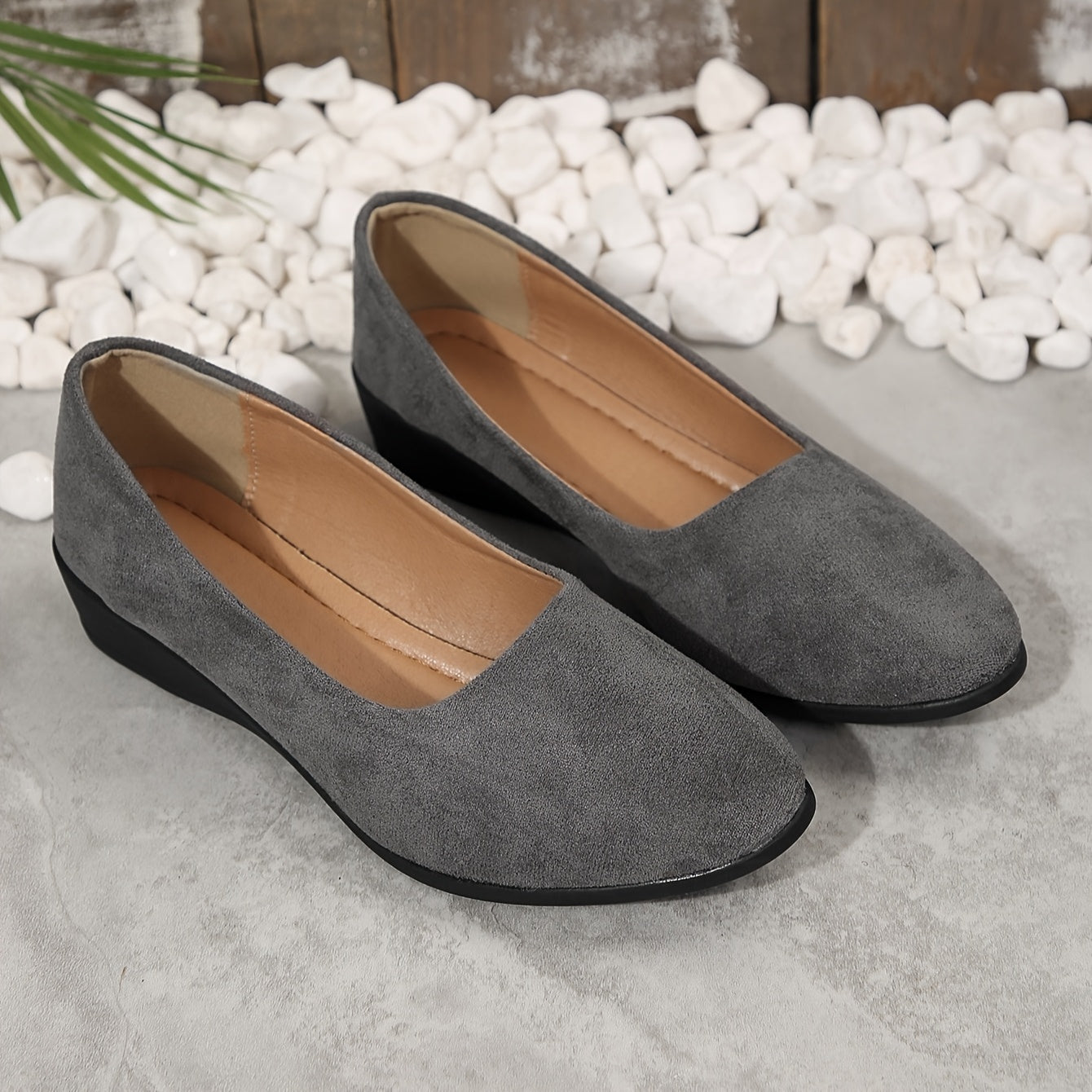 Zapatos elegantes de tacón bajo, acolchados, antideslizantes y versátiles