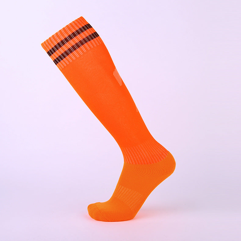 Cross-border Long-tube Sports Socks Thickened Non-slip Towel Bottom Mens Football Training Socks Sweat-absorbent Breathable Professional Football Socks