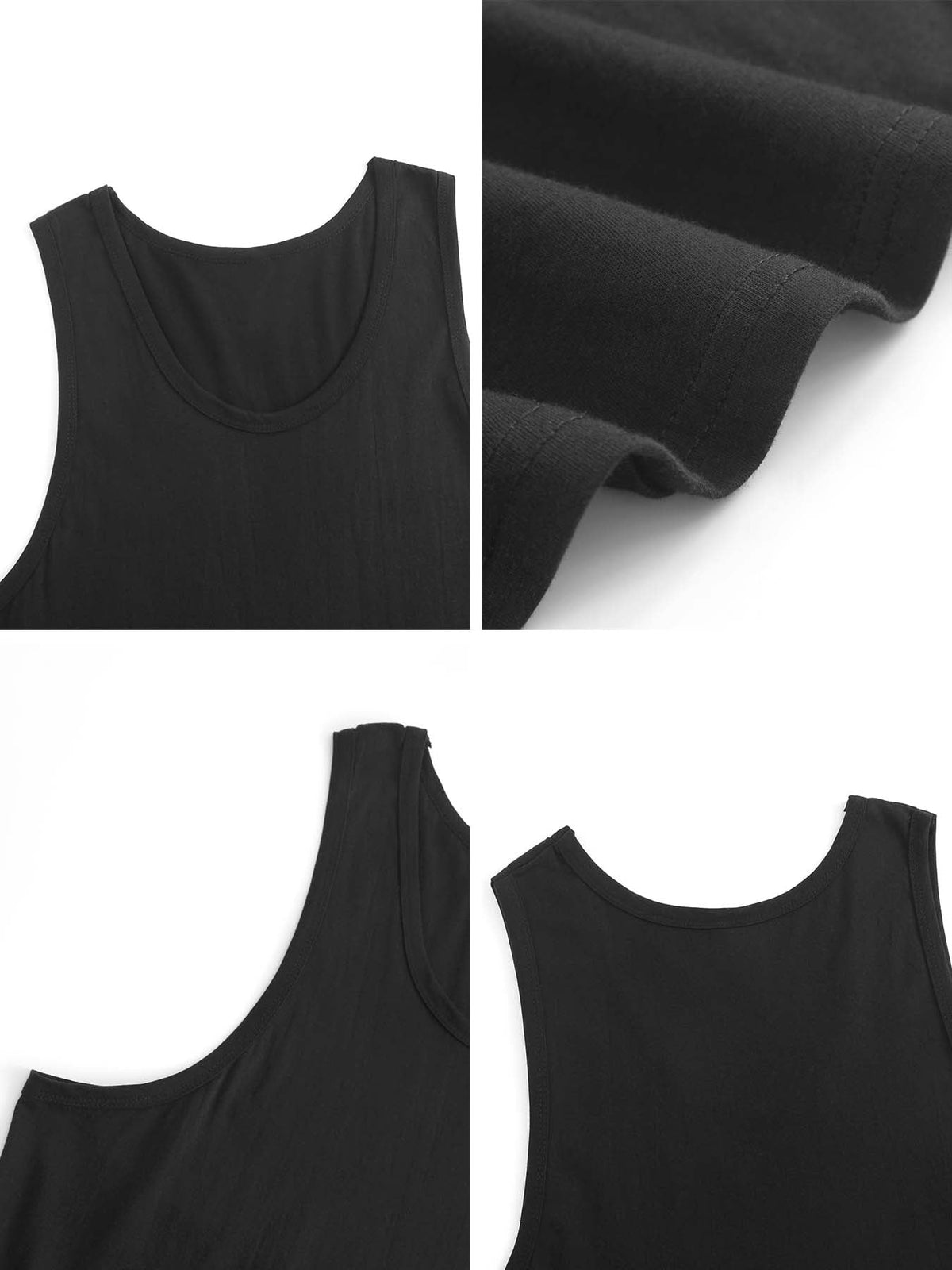 Ethereal Wolf in the Moonlight Cotton Tank Top for Men (Front Printing)