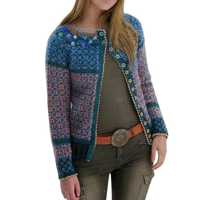 Women's Sweater Coat Long Knitted Winter Coat Women's Clothing