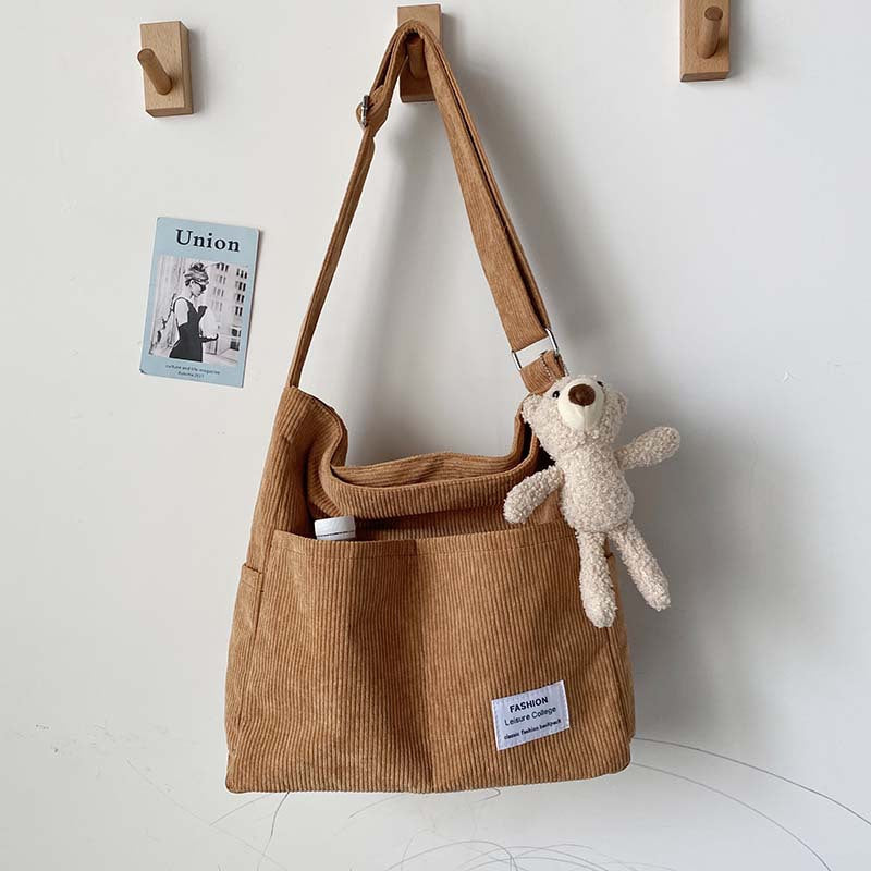 Women's Large Capacity Textured Messenger Bag