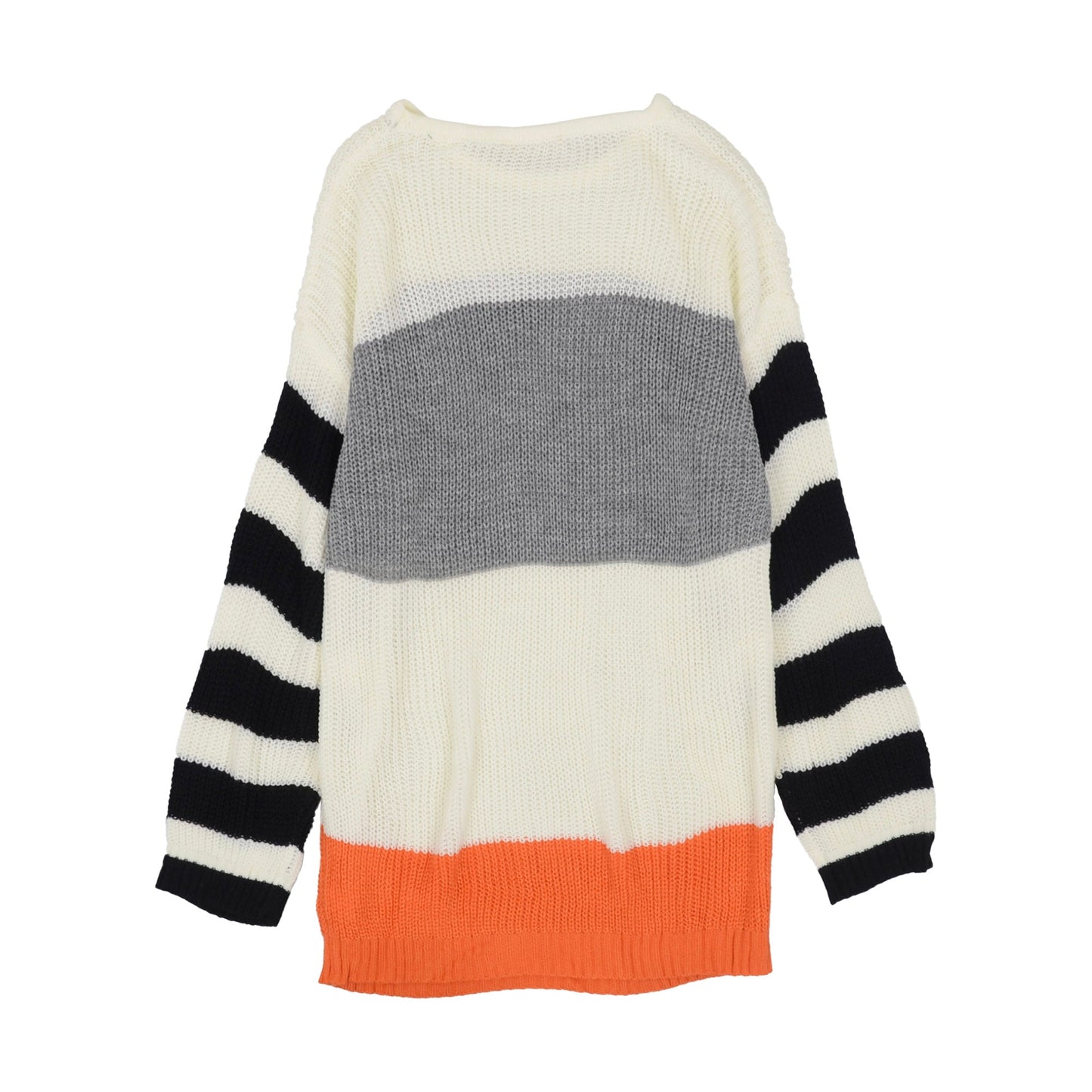 Suéter Oversized de Rayas Mixtas