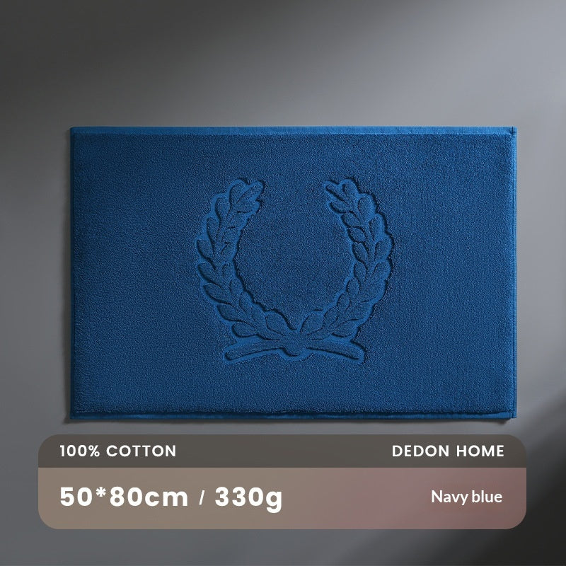 Water-absorbent Pure Cotton Non-slip Bathroom Floor Mat