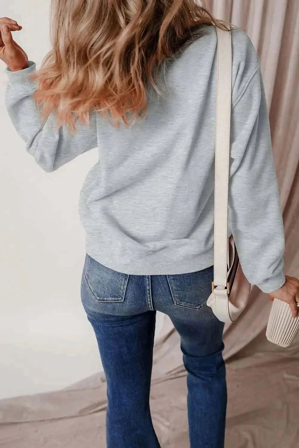 Trendsi Graphic Sweatshirt Cotton Blend Long Sleeve — Casual Comfort
