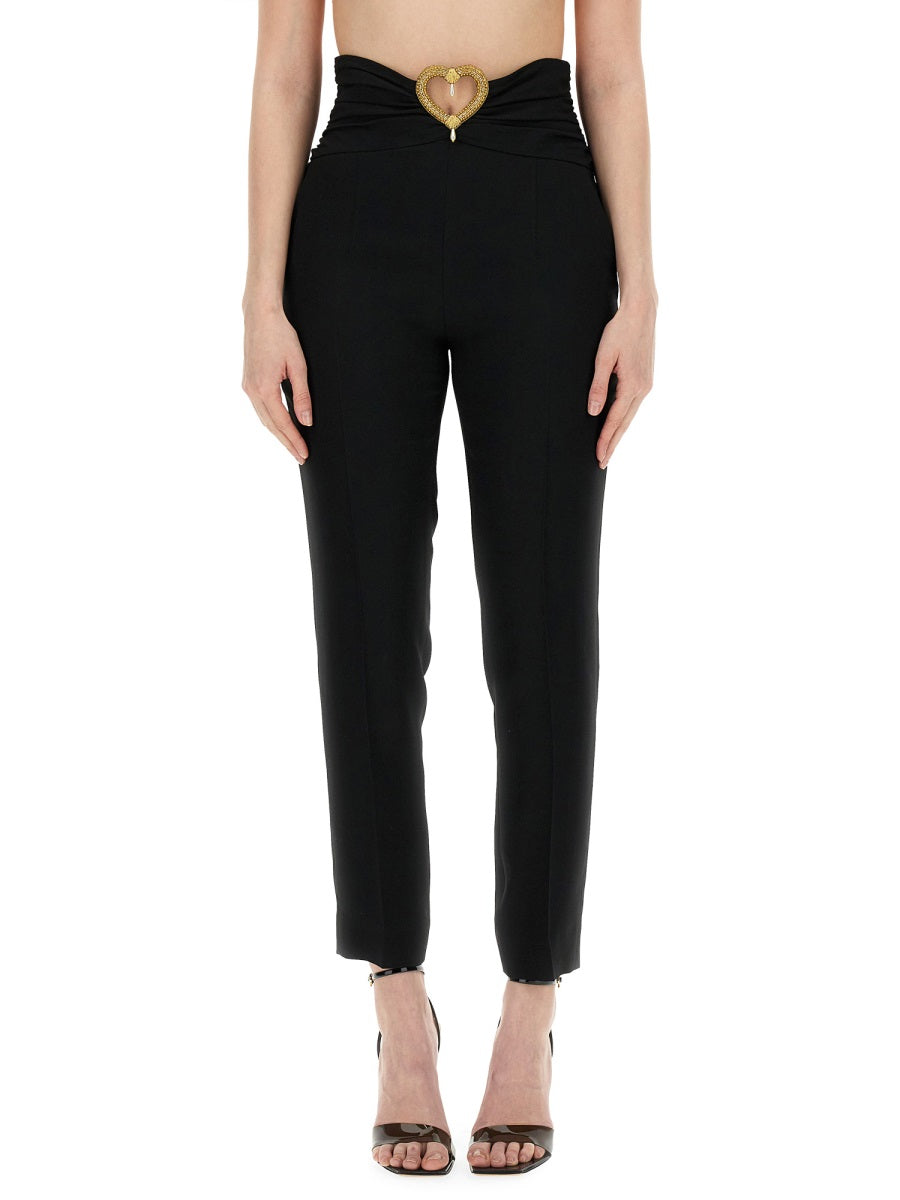 Moschino Women Pants With Heart Application