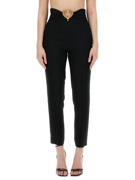 Moschino Women Pants With Heart Application