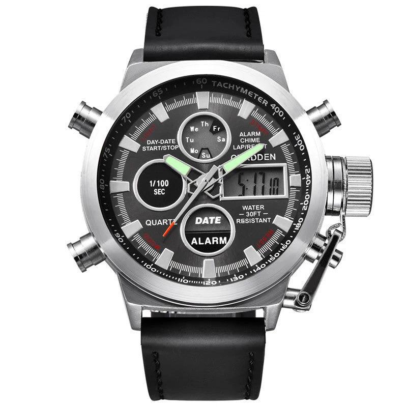 Men's Fashion Belt Multi-functional Watch