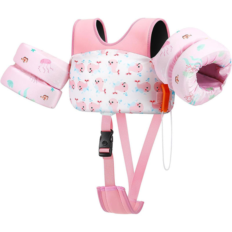 Baby Swimming Buoyancy Vest Auxiliary Training Gear Childrens Buoyancy Arm Floats Flotation Suit Life Jacket