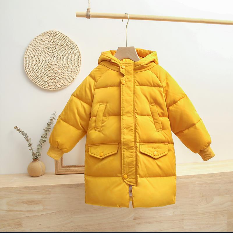 Mid-length Over-the-knee Children's Down Jacket