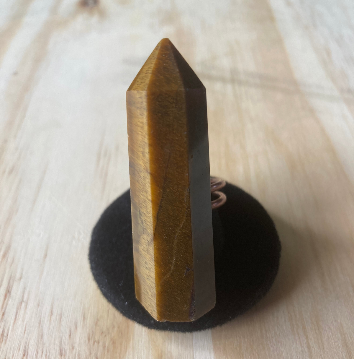 Tiger's Eye Crystal Tower Wand Rings