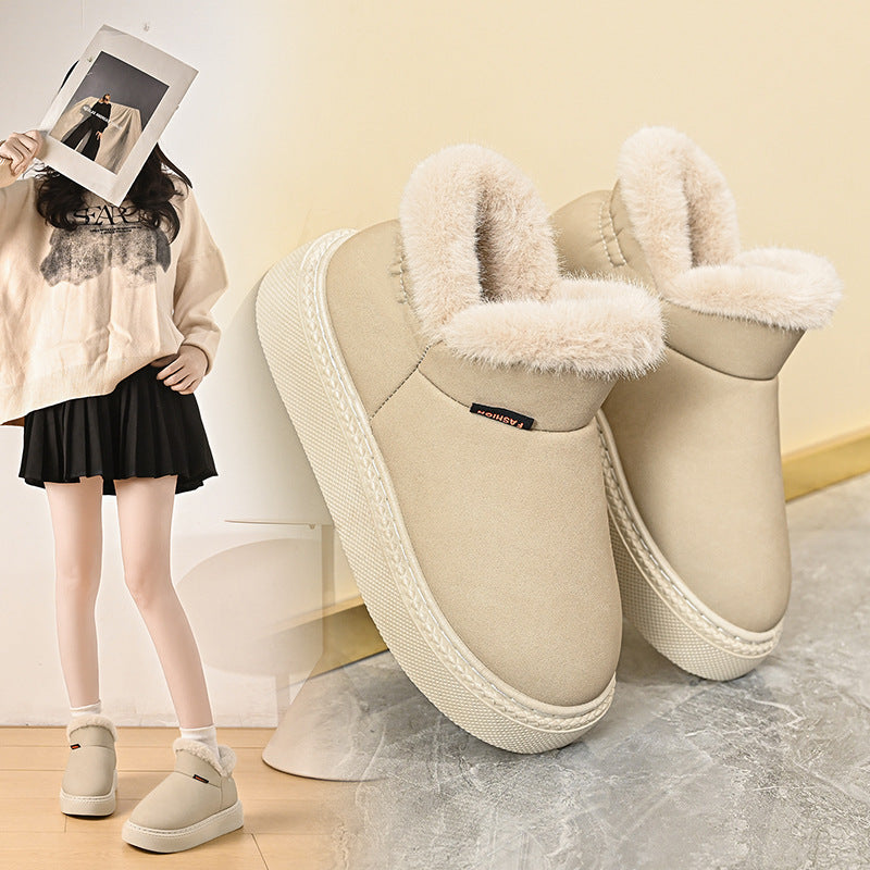 Unisex Fleece-Lined Warm Outdoor Shoes