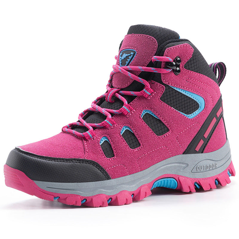 Couple's High-top Breathable Waterproof Non-slip Camping Leisure Mountaineering Shoes