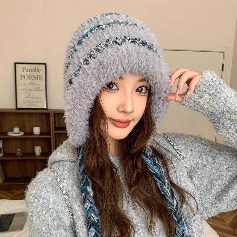 Gorro de punto para mujer a prueba de frío – Gorro versátil cálido de invierno