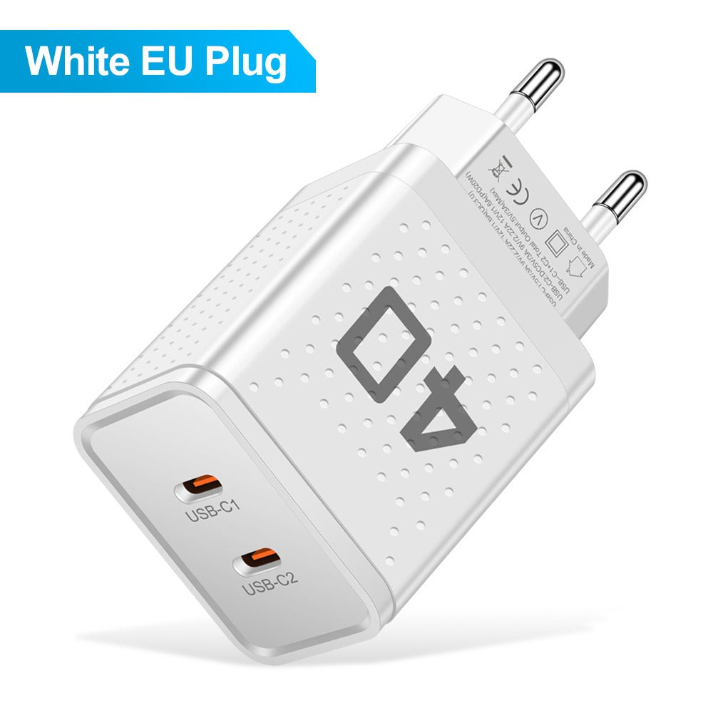 Charging Head Travel Charging Head Dual PD Fast Charging Phone Charger