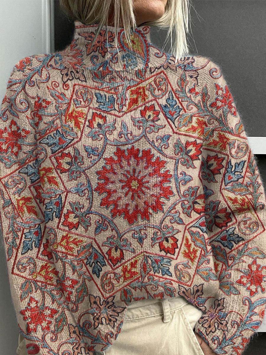 New Christmas Abstract Printing Casual Cloak Coat Cardigan