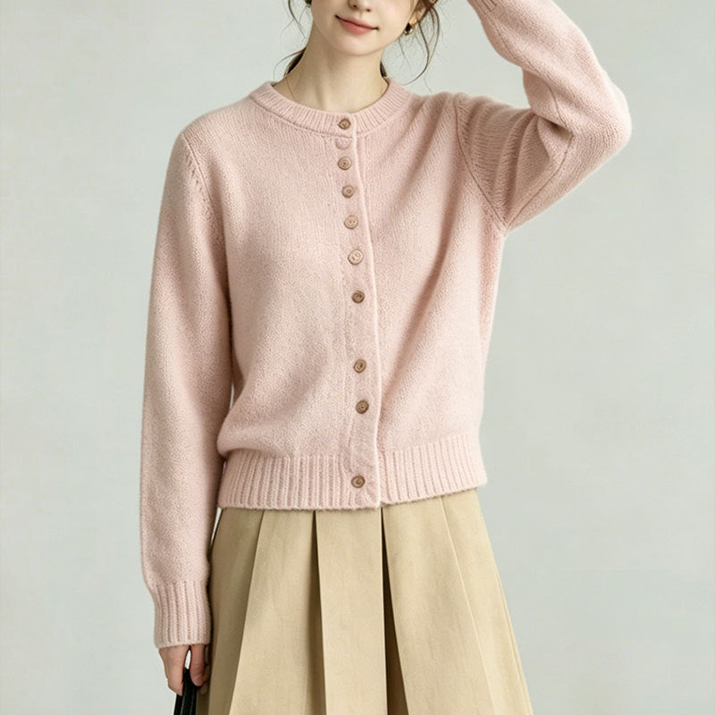 Korean-style Versatile Loose-fitting Crew-neck Long-sleeve Sweater