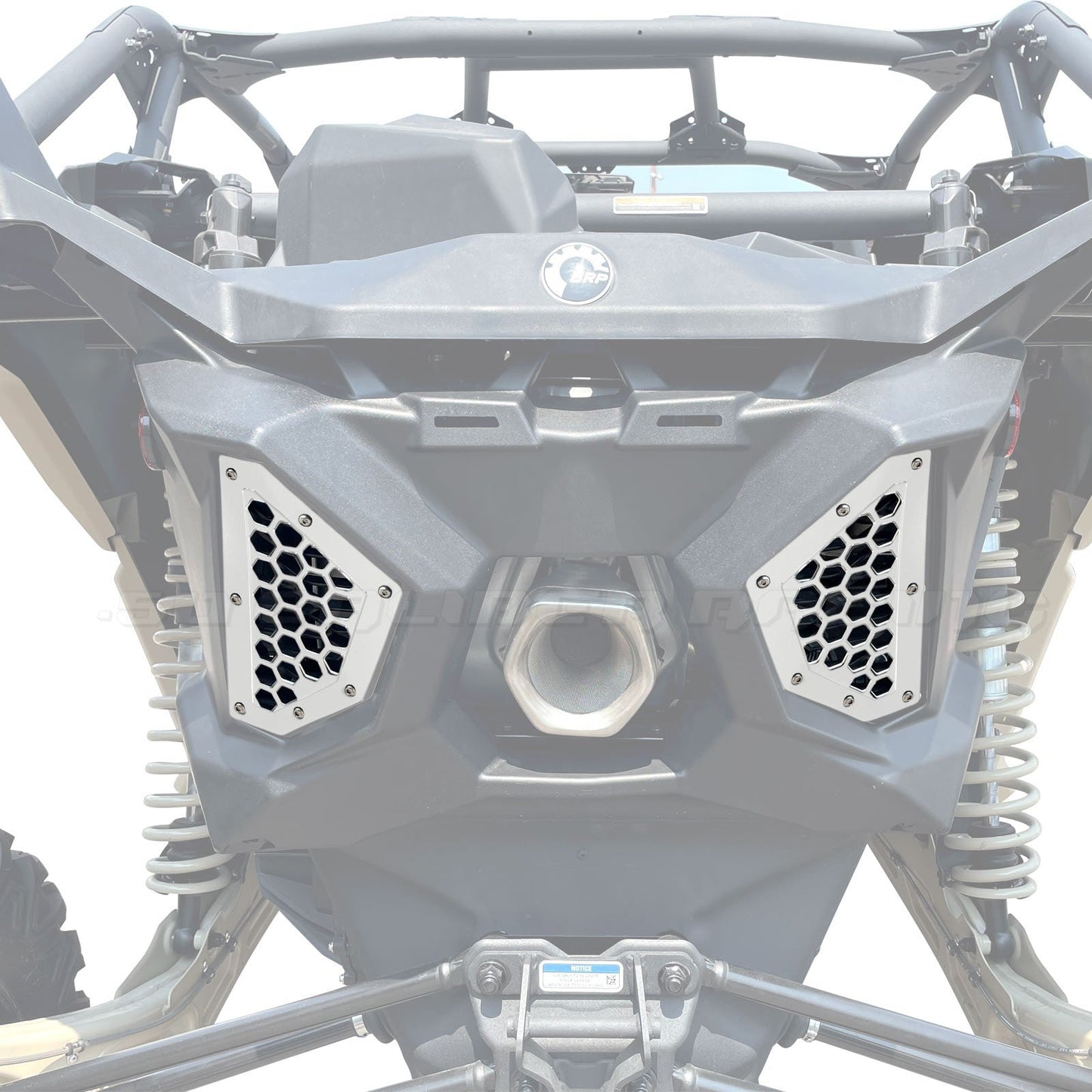 Billet Rear Grille Bezels Can Am X3 2 and 4 seat models