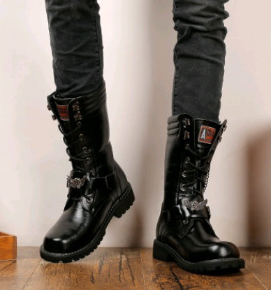 Men's Trend High Military Boots